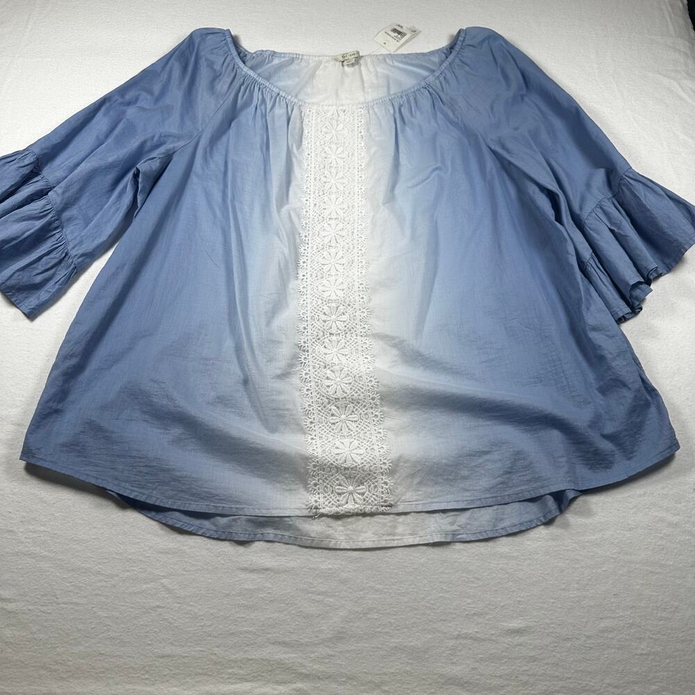 C Est 1946 Southsummer 3/4 Sleeve Flowy Top XL NWT